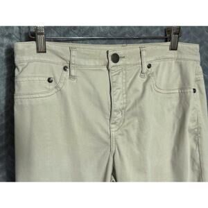 SPANX Slim-X Cropped Jeans in Beige Size 28 Comfort Casual Resort Vacation
